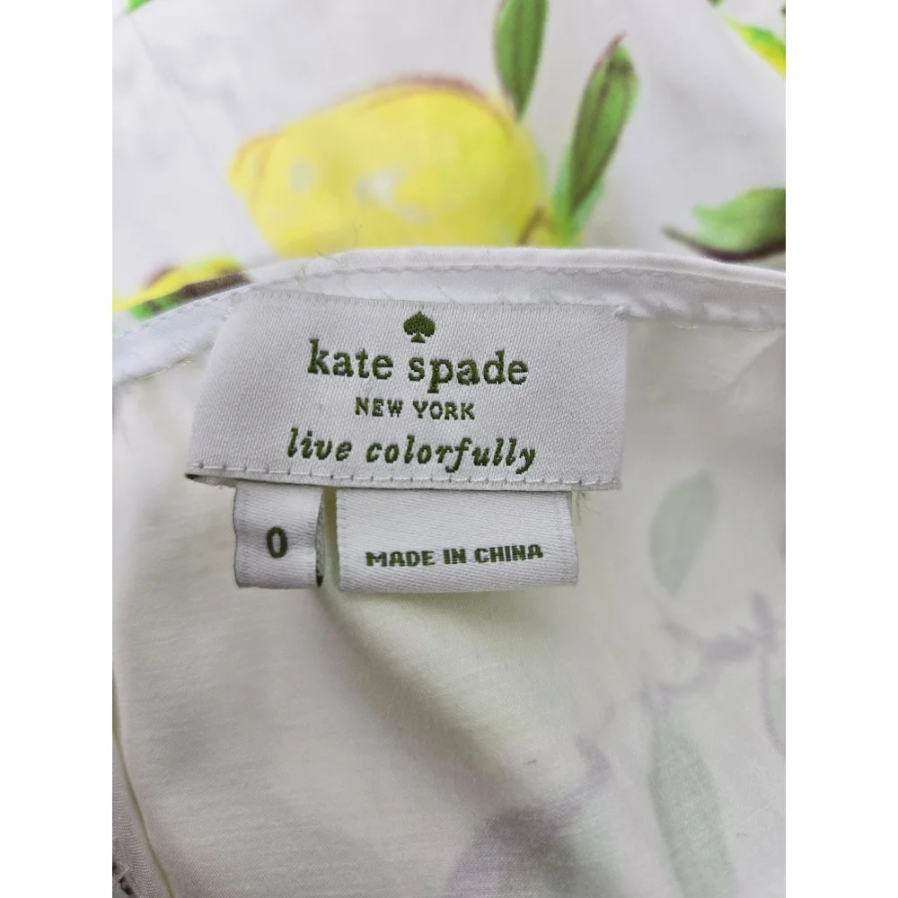 Kate Spade Thalia Peplum Top In Lyric Lemon